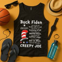 Buck Fiden I Do Not Like Your Border With No Wall Us Flag Tank Top