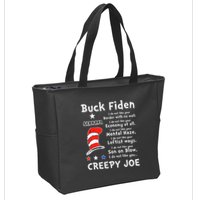 Buck Fiden I Do Not Like Your Border With No Wall Us Flag Zip Tote Bag