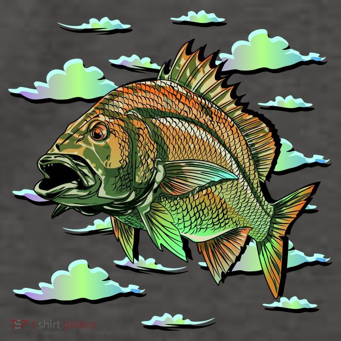 Bass Fishing Illustration River Hook Vector Backpack