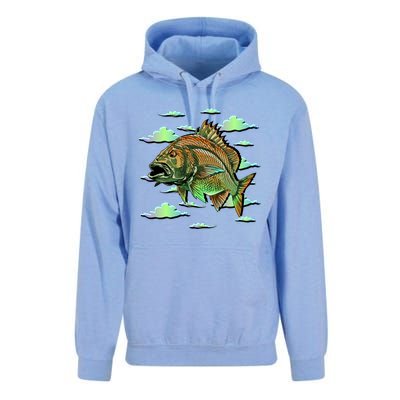 Bass Fishing Illustration River Hook Unisex Surf Hoodie