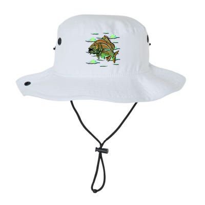 Bass Fishing Illustration River Hook Legacy Cool Fit Booney Bucket Hat