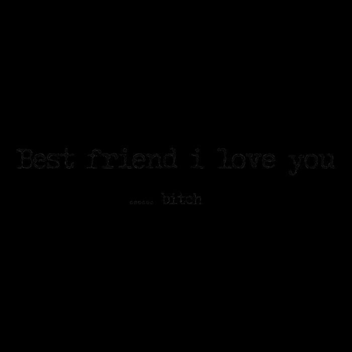 Best Friend I Love You Bitch Funny Womens T-Shirt