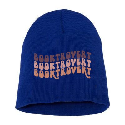 Booktrovert Funny Introvert Book Lover Bookworm Gift Short Acrylic Beanie