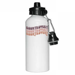 Booktrovert Funny Introvert Book Lover Bookworm Gift Aluminum Water Bottle