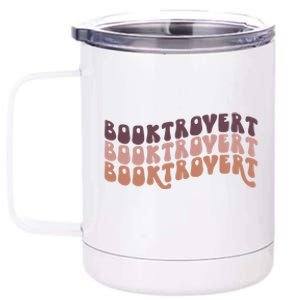 Booktrovert Funny Introvert Book Lover Bookworm Gift 12 oz Stainless Steel Tumbler Cup