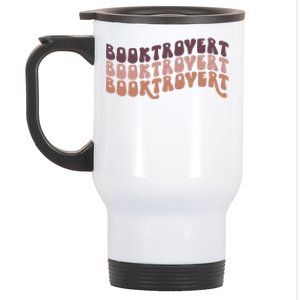 Booktrovert Funny Introvert Book Lover Bookworm Gift Stainless Steel Travel Mug