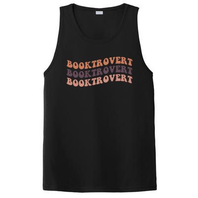 Booktrovert Funny Introvert Book Lover Bookworm Gift PosiCharge Competitor Tank