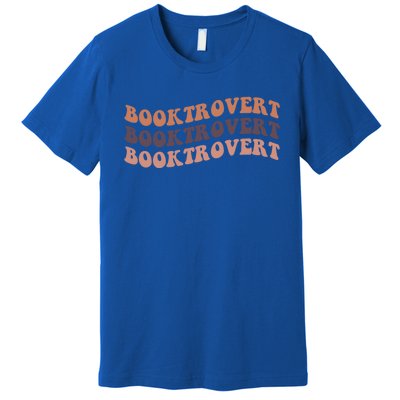 Booktrovert Funny Introvert Book Lover Bookworm Gift Premium T-Shirt