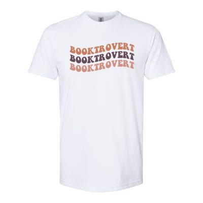 Booktrovert Funny Introvert Book Lover Bookworm Gift Softstyle CVC T-Shirt