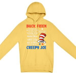 Buck Fiden I Do Not Like Your Border With No Wall Us Flag Premium Pullover Hoodie