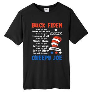 Buck Fiden I Do Not Like Your Border With No Wall Us Flag Tall Fusion ChromaSoft Performance T-Shirt