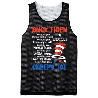 Buck Fiden I Do Not Like Your Border With No Wall Us Flag Mesh Reversible Basketball Jersey Tank