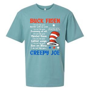 Buck Fiden I Do Not Like Your Border With No Wall Us Flag Sueded Cloud Jersey T-Shirt