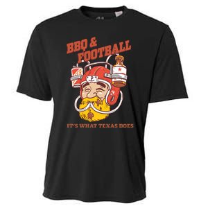 Bbq & Football ItS What Texas Does Cooling Performance Crew T-Shirt