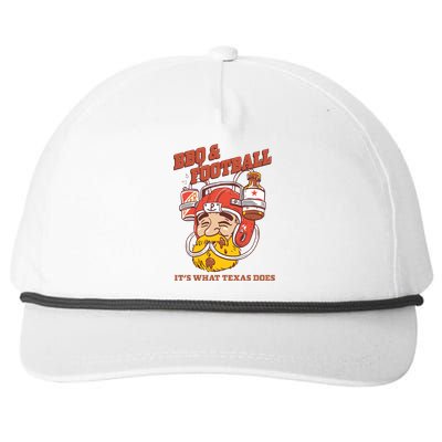 Bbq & Football ItS What Texas Does Snapback Five-Panel Rope Hat