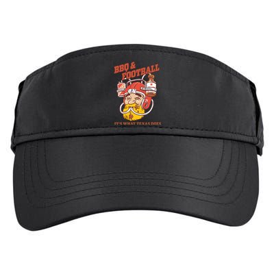 Bbq & Football ItS What Texas Does Adult Drive Performance Visor