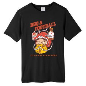 Bbq & Football ItS What Texas Does Tall Fusion ChromaSoft Performance T-Shirt