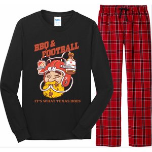 Bbq & Football ItS What Texas Does Long Sleeve Pajama Set