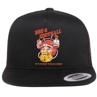 Bbq & Football ItS What Texas Does Flatbill Hat