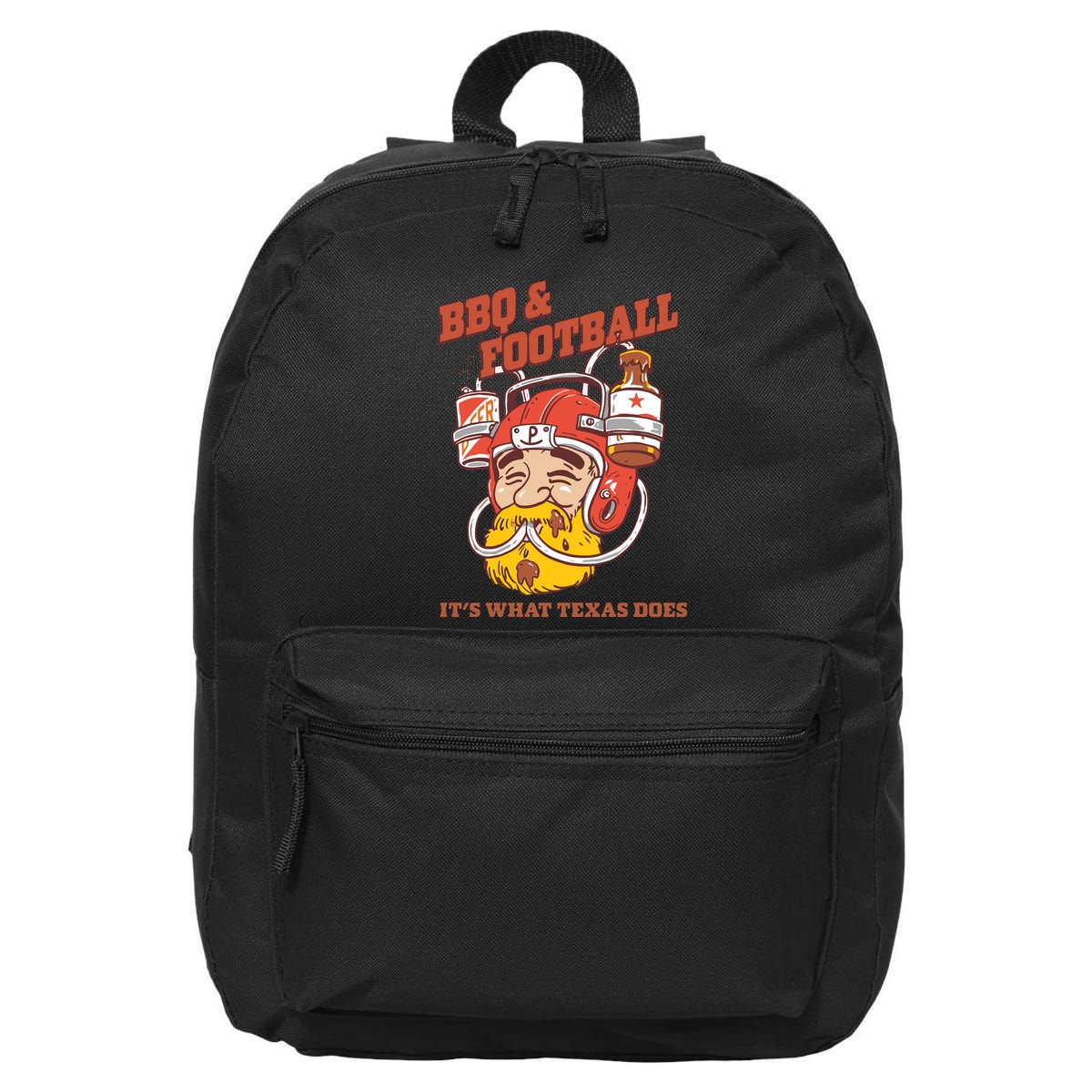 Bbq & Football ItS What Texas Does 16 in Basic Backpack