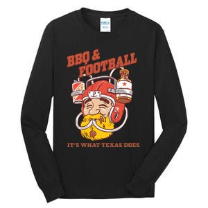 Bbq & Football ItS What Texas Does Tall Long Sleeve T-Shirt