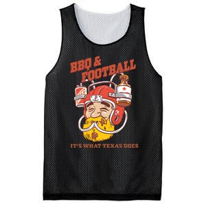 Bbq & Football ItS What Texas Does Mesh Reversible Basketball Jersey Tank