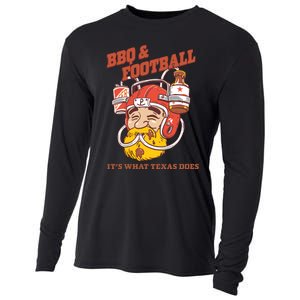 Bbq & Football ItS What Texas Does Cooling Performance Long Sleeve Crew