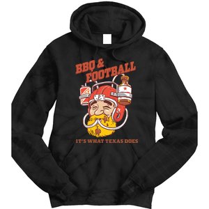 Bbq & Football ItS What Texas Does Tie Dye Hoodie