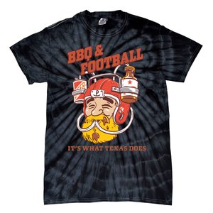 Bbq & Football ItS What Texas Does Tie-Dye T-Shirt