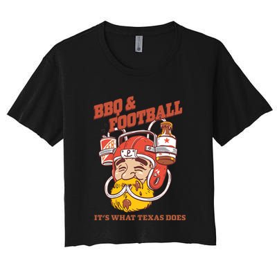 Bbq & Football ItS What Texas Does Crop Top