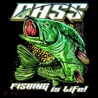 Bass Fishing Is Life Kids T-Shirt