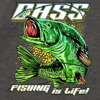 Bass Fishing Is Life Vector Backpack