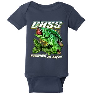 Bass Fishing Is Life Baby Bodysuit