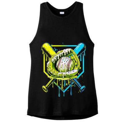 Baseball  For Ice Cream Cute Baseball 2 Gift Ladies PosiCharge Tri-Blend Wicking Tank