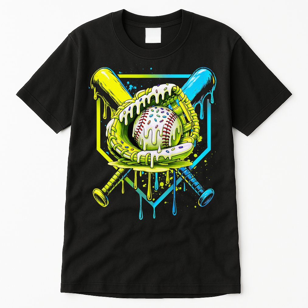 Baseball  For Ice Cream Cute Baseball 2 Gift Tall T-Shirt