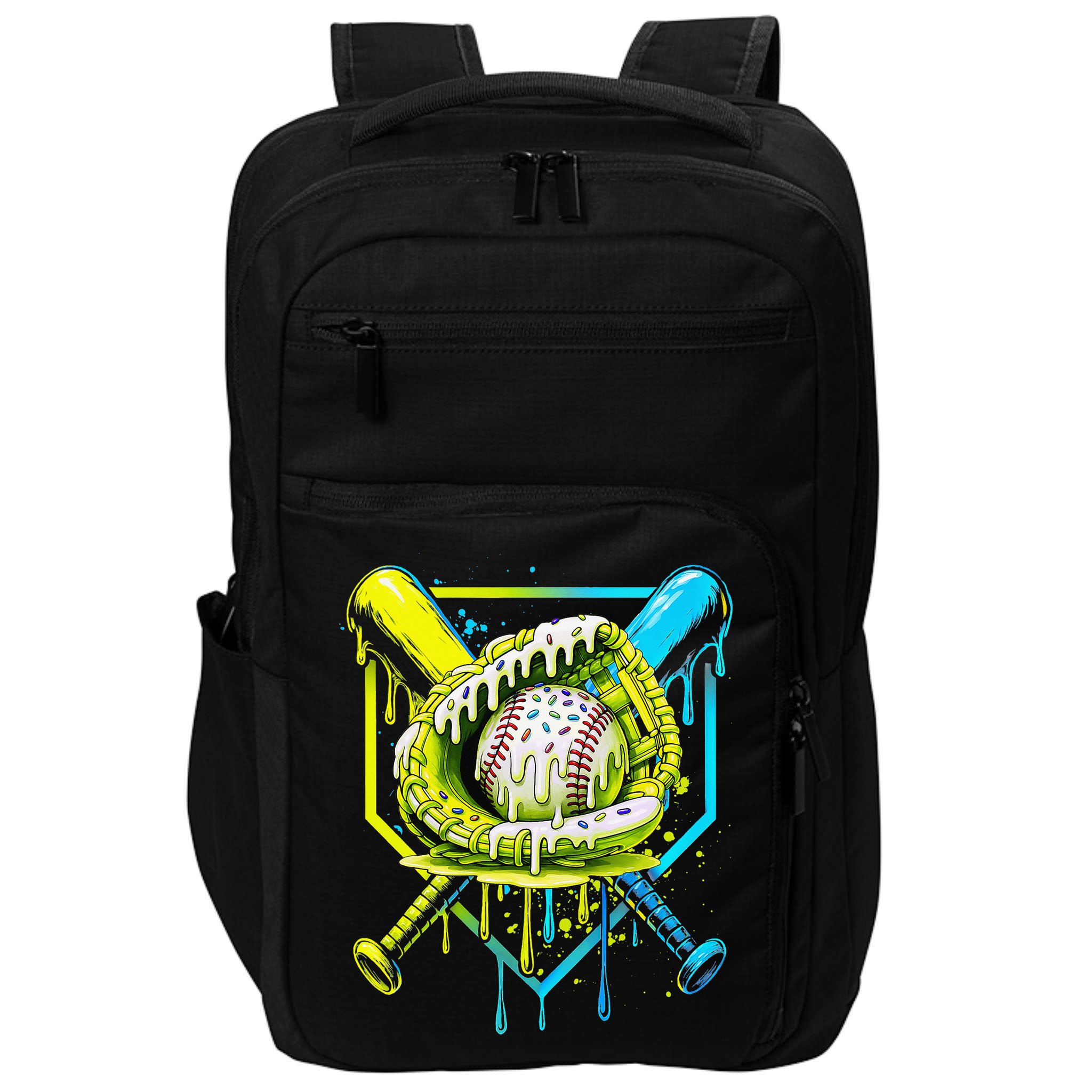 Baseball  For Ice Cream Cute Baseball 2 Gift Impact Tech Backpack