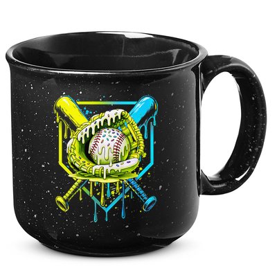 Baseball  For Ice Cream Cute Baseball 2 Gift 15oz Campfire Ceramic Mug
