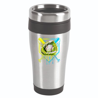 Baseball  For Ice Cream Cute Baseball 2 Gift 16oz Travel Tumbler