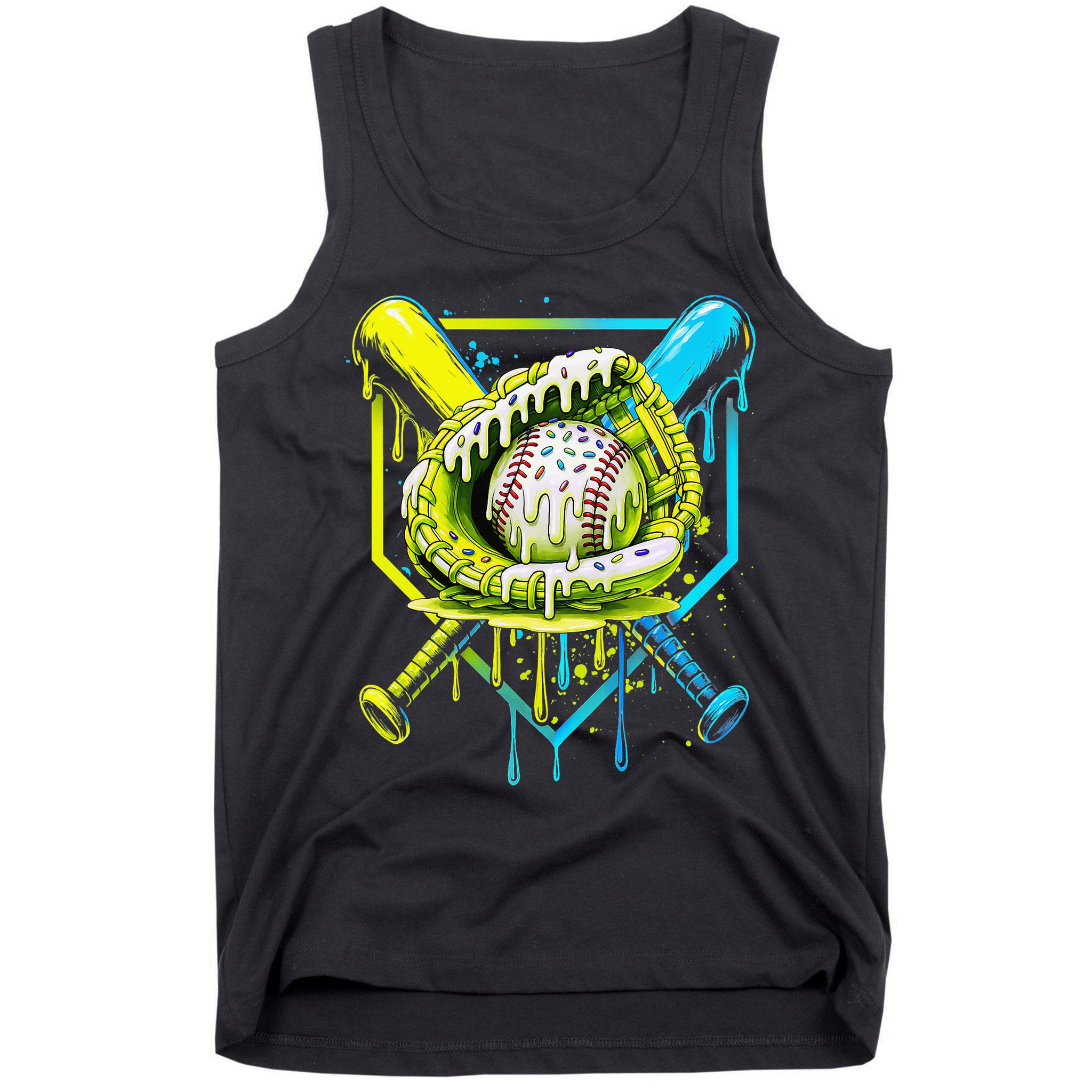 Baseball  For Ice Cream Cute Baseball 2 Gift Tank Top