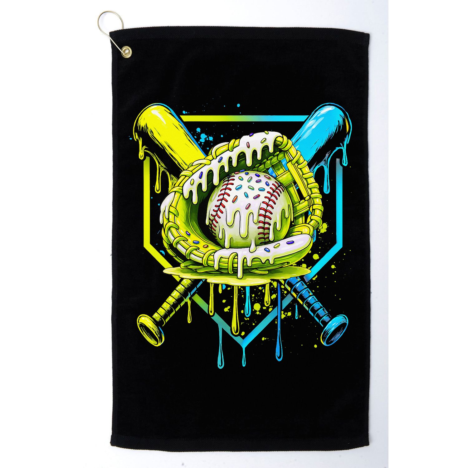 Baseball  For Ice Cream Cute Baseball 2 Gift Golf Towel