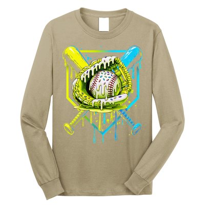 Baseball  For Ice Cream Cute Baseball 2 Gift Long Sleeve Shirt