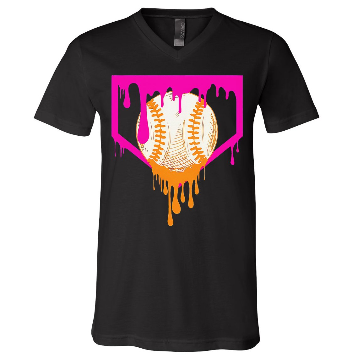Baseball For Ice Cream Cute Baseball 1 Gift V-Neck T-Shirt