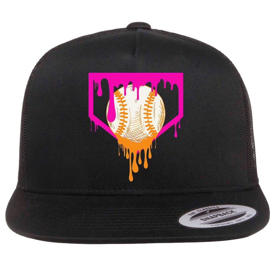 Baseball For Ice Cream Cute Baseball 1 Gift Flat Bill Trucker Hat