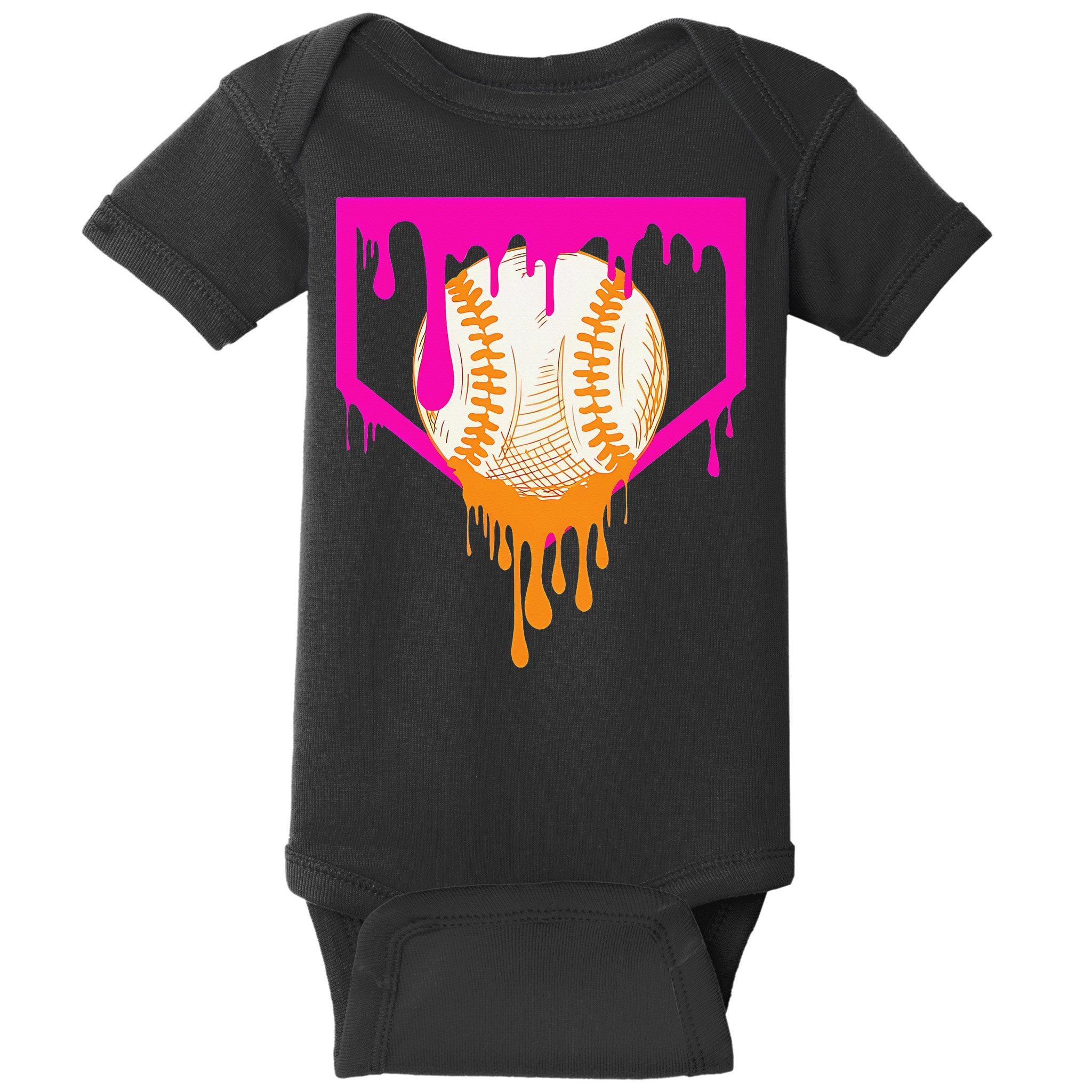 Baseball For Ice Cream Cute Baseball 1 Gift Baby Bodysuit