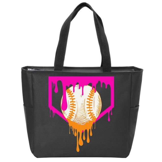 Baseball For Ice Cream Cute Baseball 1 Gift Zip Tote Bag