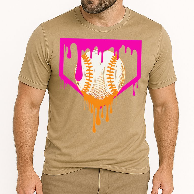 Baseball For Ice Cream Cute Baseball 1 Gift Cooling Performance Crew T-Shirt