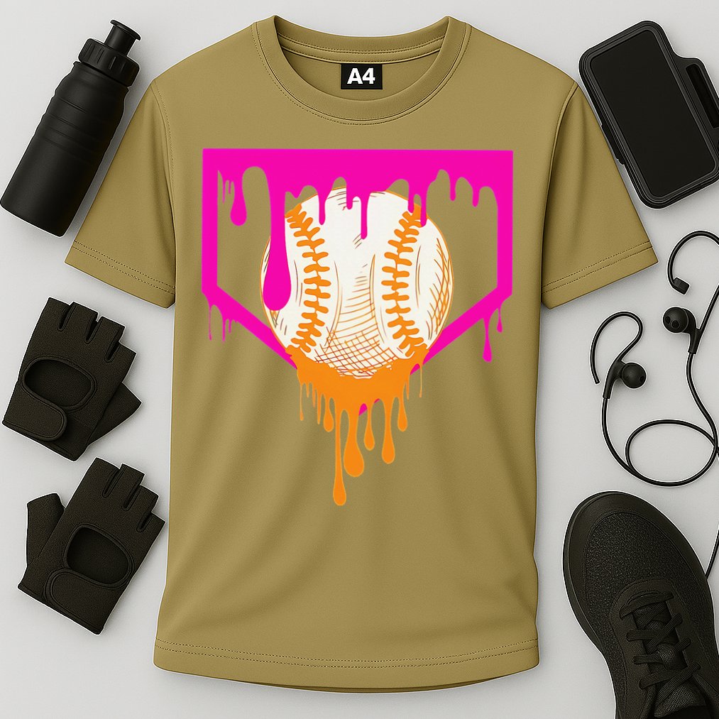 Baseball For Ice Cream Cute Baseball 1 Gift Cooling Performance Crew T-Shirt
