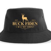 Buck Fiden I Will Not Comply Deer Sustainable Bucket Hat