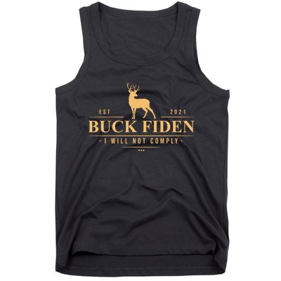 Buck Fiden I Will Not Comply Deer Tank Top