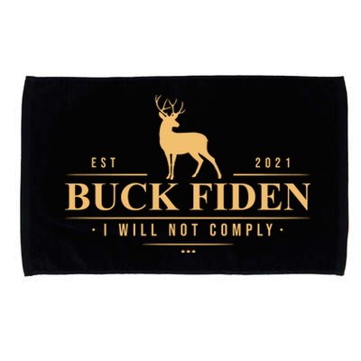 Buck Fiden I Will Not Comply Deer Microfiber Hand Towel